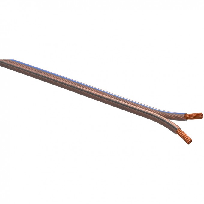 Акустический кабель ЭРА 2х0,75 мм2 прозрачный 100м B0048272 Акустический кабель ЭРА 2х0,75 мм2 прозрачный 100м B0048272