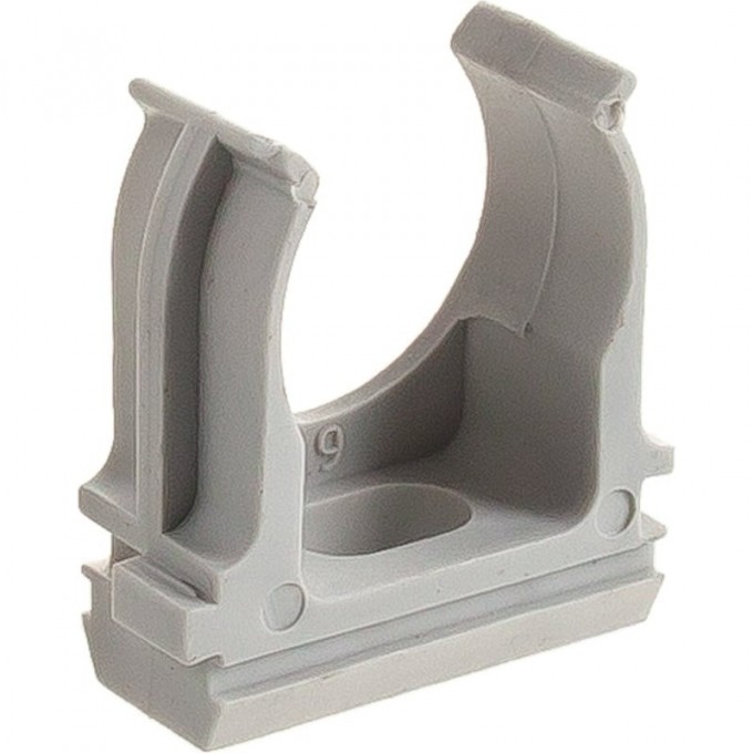 Держатель для труб (клипса) ЭРА Б0020123 d20мм серый B0020123 Держатель для труб (клипса) ЭРА Б0020123 d20мм серый B0020123