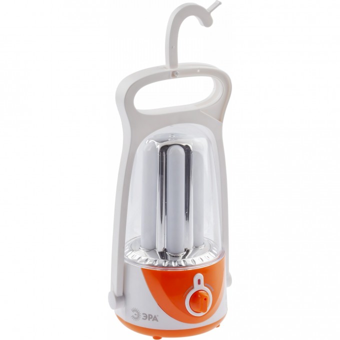 Фонарь кемпинговый светодиодный ЭРА KA55S аккумуляторный с диммером и складным крючком яркий светильник бело-оранжевый B0025621 Фонарь кемпинговый светодиодный ЭРА KA55S аккумуляторный с диммером и складным крючком яркий светильник бело-оранжевый B0025621