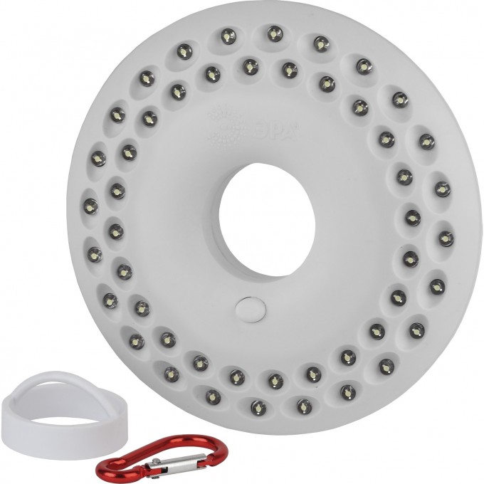 Фонарь кемпинговый светодиодный ЭРА KB-601 НЛО на батарейках с магнитом и карабином походный яркий светильник B0029178 Фонарь кемпинговый светодиодный ЭРА KB-601 НЛО на батарейках с магнитом и карабином походный яркий светильник B0029178