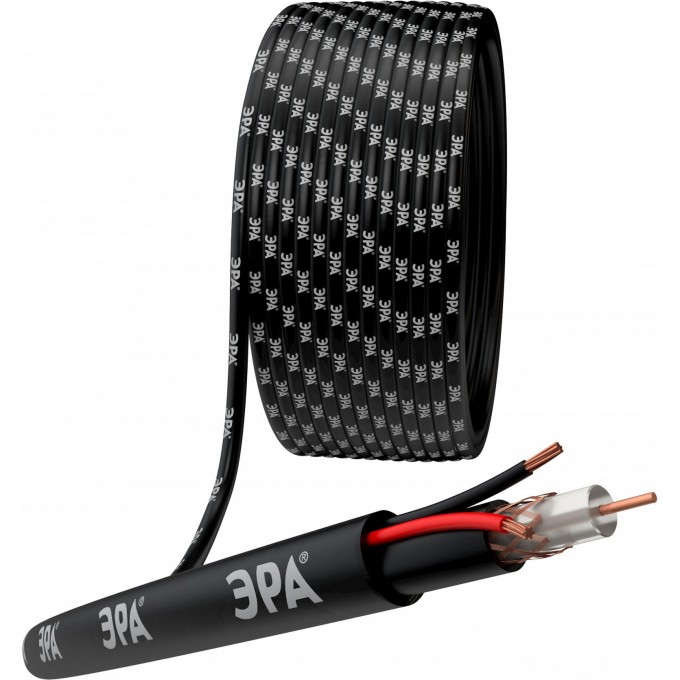 Кабель для аналогового видеонаблюдения ЭРА K-0.5-PE B0052733 Кабель для аналогового видеонаблюдения ЭРА K-0.5-PE B0052733