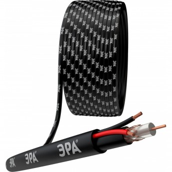 Кабель для аналогового видеонаблюдения ЭРА KL-0.5-PE Кабель для аналогового видеонаблюдения ЭРА KL-0.5-PE