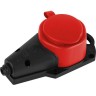 Колодка ЭРА Б0068412 KX-1e-RED-IP44 каучуковая с заземлением 1 розетка 16A IP44 красный B0068412 Колодка ЭРА Б0068412 KX-1e-RED-IP44 каучуковая с заземлением 1 розетка 16A IP44 красный B0068412