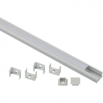 Комплект с накладным анодированным профилем ЭРА Б0039462 CAB261 16х12мм 2м 1612 Комплект с накладным анодированным профилем ЭРА Б0039462 CAB261 16х12мм 2м 1612