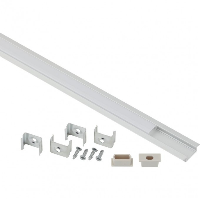 Комплект с врезным анодированным профилем с фланцем ЭРА Б0039464 CAB251 21х6мм 2м 2206 B0039464 Комплект с врезным анодированным профилем с фланцем ЭРА Б0039464 CAB251 21х6мм 2м 2206 B0039464