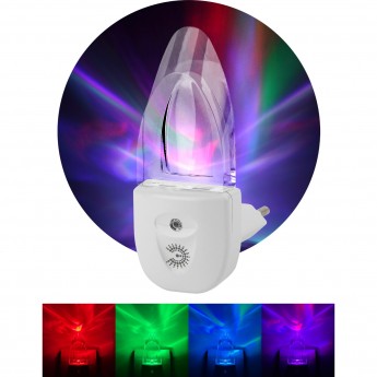 Ночник ЭРА NN-618-LS-W белый Ночник ЭРА NN-618-LS-W белый