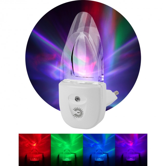 Ночник ЭРА NN-618-LS-W белый B0019102 Ночник ЭРА NN-618-LS-W белый B0019102