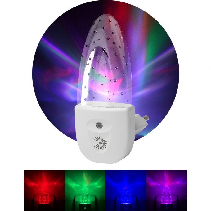 Ночник ЭРА NN-619-LS-W белый B0019103 Ночник ЭРА NN-619-LS-W белый B0019103