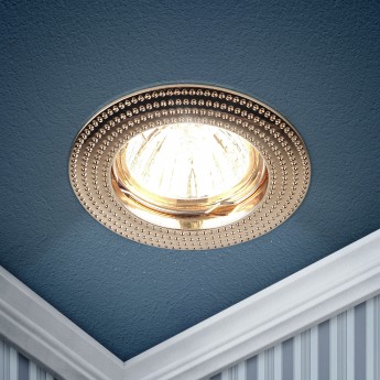 Офисные ЭРА KL55 GD литой MR16 12V/220V 50W золото Офисные ЭРА KL55 GD литой MR16 12V/220V 50W золото