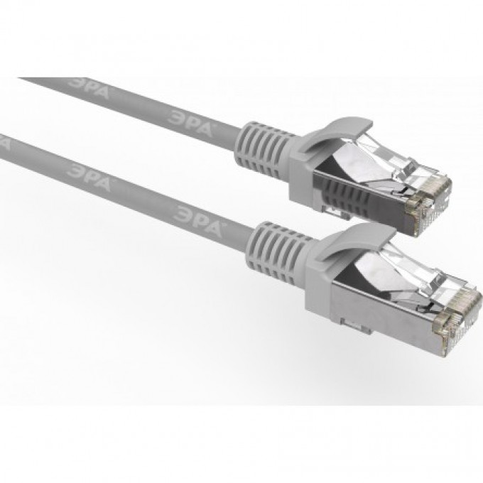 Патч корд ЭРА F/UTP экранированный 2 м категория 5e серый CU B0051346 Патч корд ЭРА F/UTP экранированный 2 м категория 5e серый CU B0051346