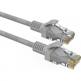 Патч корд ЭРА SIMPLE U/UTP неэкранированный 1 м категория 5e серый Патч корд ЭРА SIMPLE U/UTP неэкранированный 1 м категория 5e серый