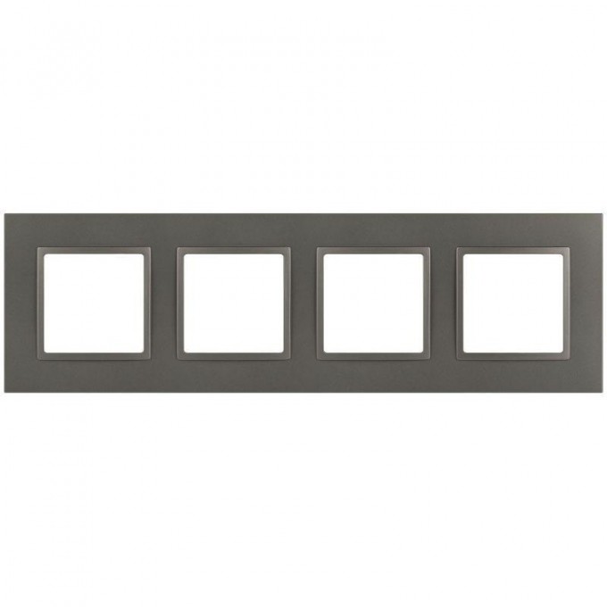 Рамка для розеток и выключателей ЭРА ELEGANCE Б0065829 14-5014-16 Classic на 4 поста титан B0065829 Рамка для розеток и выключателей ЭРА ELEGANCE Б0065829 14-5014-16 Classic на 4 поста титан B0065829
