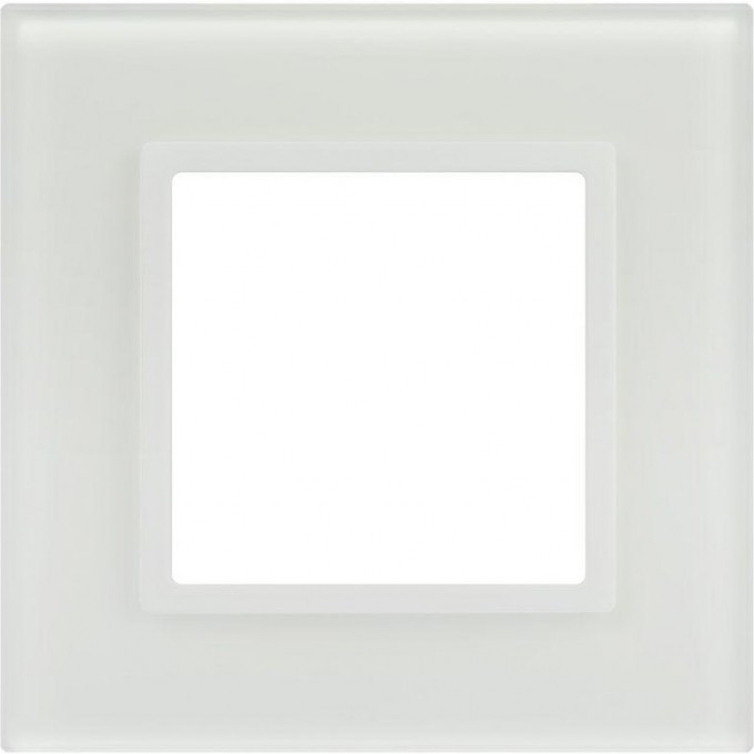 Рамка для розеток и выключателей ЭРА ELEGANCE Б0065832 14-5101-01М на 1 пост стекло матовый белый B0065832 Рамка для розеток и выключателей ЭРА ELEGANCE Б0065832 14-5101-01М на 1 пост стекло матовый белый B0065832