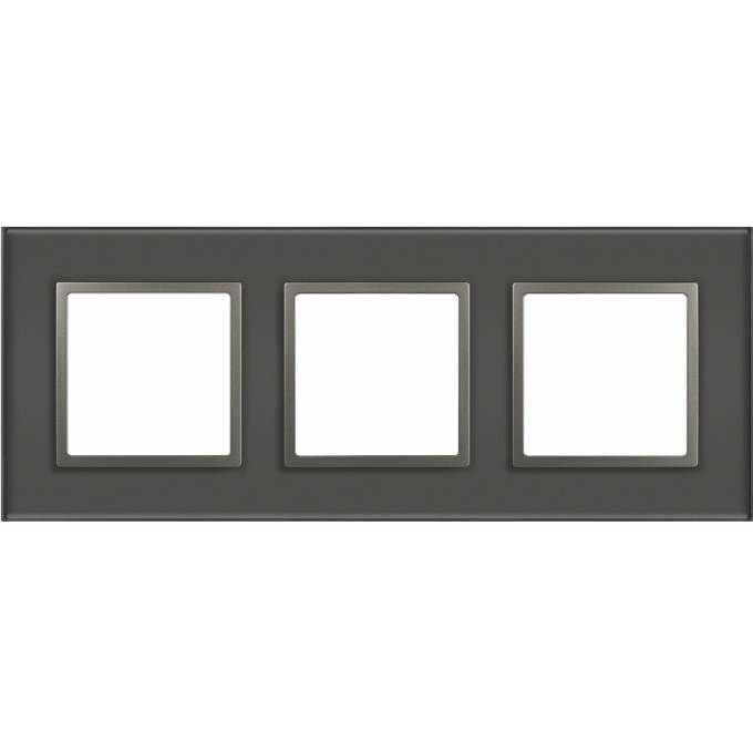 Рамка для розеток и выключателей ЭРА ELEGANCE Б0065837 14-5103-16 на 3 поста стекло титан B0065837 Рамка для розеток и выключателей ЭРА ELEGANCE Б0065837 14-5103-16 на 3 поста стекло титан B0065837