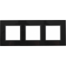 Рамка на 3 поста ЭРА ELEGANCE 14-5103-05 стекло чёрный+антрацит B0034510