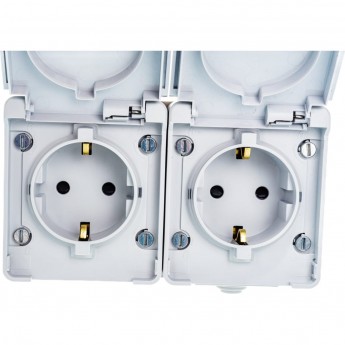 Розетка ЭРА 11-2604-03 2х2P+E гориз. IP65 шторки 16A-250В ОУ серый Розетка ЭРА 11-2604-03 2х2P+E гориз. IP65 шторки 16A-250В ОУ серый