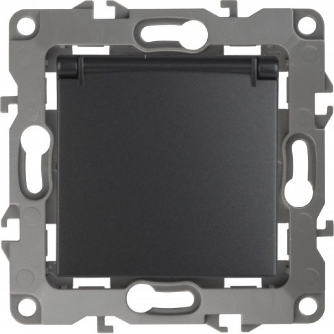 Розетка ЭРА 12-2103-05 2P+E SCHUKO со шторками с крышкой 16A-250В IP20 ЭРА 12 антрацит B0014697 Розетка ЭРА 12-2103-05 2P+E SCHUKO со шторками с крышкой 16A-250В IP20 ЭРА 12 антрацит B0014697