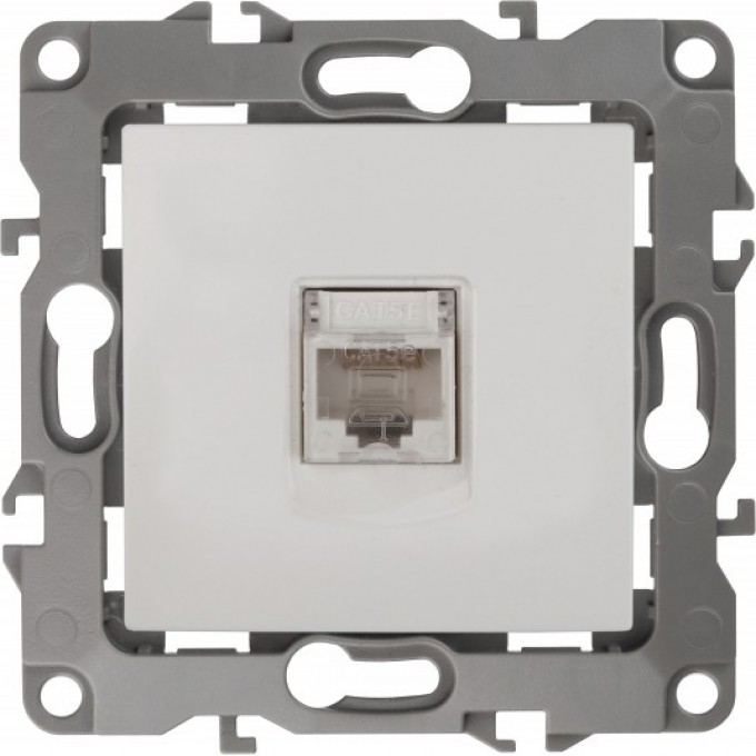Розетка ЭРА 12-3107-01 информационная RJ45 IP20 ЭРА 12 белый B0014723 Розетка ЭРА 12-3107-01 информационная RJ45 IP20 ЭРА 12 белый B0014723
