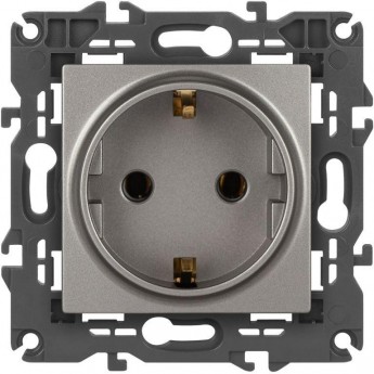 Розетка ЭРА ELEGANCE Б0065802 14-2101-16 2P+E Schuko 16А-250В титан