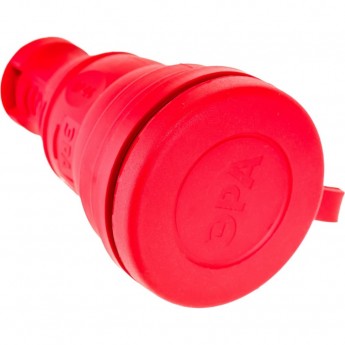 Розетка ЭРА R8-RED-IP44 каучуковая c заземлением прямая 16A IP44 красная Розетка ЭРА R8-RED-IP44 каучуковая c заземлением прямая 16A IP44 красная