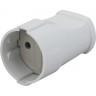 Розетка кабельная Rx1-W ЭРА б/з прямая 10A белая B0039680 Розетка кабельная Rx1-W ЭРА б/з прямая 10A белая B0039680