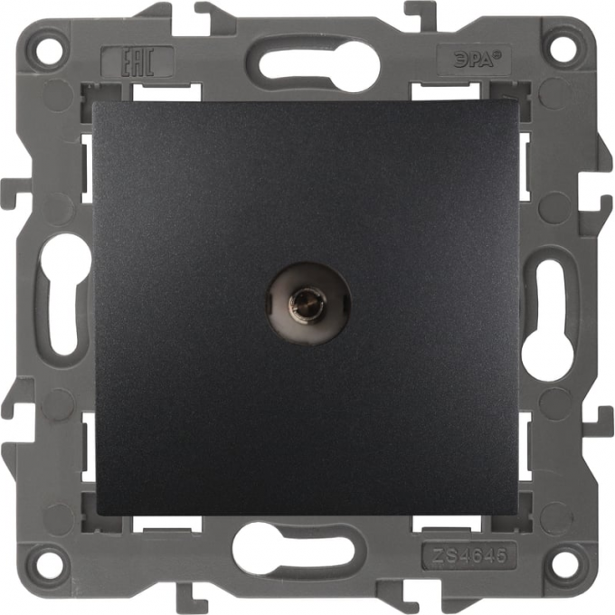Розетка TV одиночная ЭРА ELEGANCE 14-3101-05 антрацит B0034294 Розетка TV одиночная ЭРА ELEGANCE 14-3101-05 антрацит B0034294