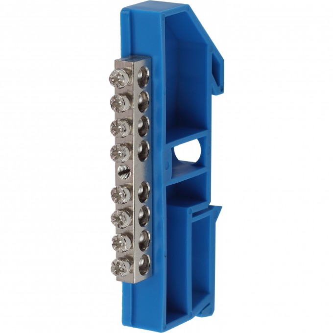 Шина ЭРА N "ноль" на DIN-изоляторе ШНИ-6х9-8 никелированная Д B0044134 Шина ЭРА N "ноль" на DIN-изоляторе ШНИ-6х9-8 никелированная Д B0044134