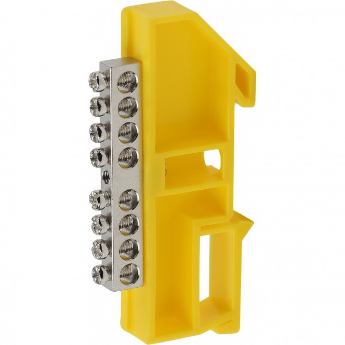 Шина ЭРА PE "земля" на на DIN-изоляторе ШНИ-6х9-8 никелированная B0044140 Шина ЭРА PE "земля" на на DIN-изоляторе ШНИ-6х9-8 никелированная B0044140