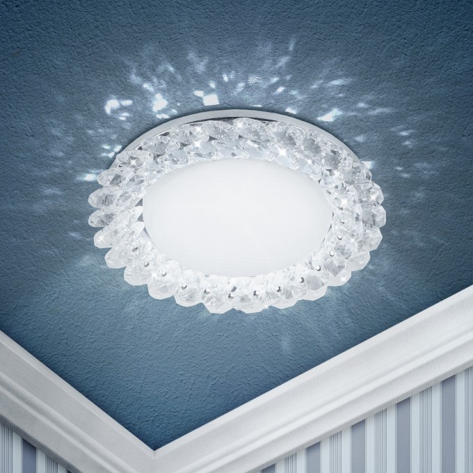 Светильник ЭРА DK84 CH/WH под лампу GX53 220V 13W хром/прозрачный B0020573 Светильник ЭРА DK84 CH/WH под лампу GX53 220V 13W хром/прозрачный B0020573