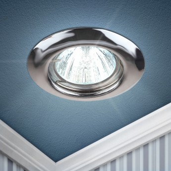 Светильник ЭРА ST3 CH штампованный MR16 12V/220V 50W хром Светильник ЭРА ST3 CH штампованный MR16 12V/220V 50W хром