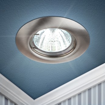 Светильник ЭРА ST3 SN штампованный MR16 12V/220V 50W сатин никель Светильник ЭРА ST3 SN штампованный MR16 12V/220V 50W сатин никель