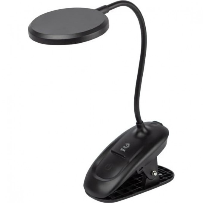 Светильник светодиодный ЭРА Б0057210 NLED-513-6W-BK настольный аккумуляторный на прищепке черный B0057210 Светильник светодиодный ЭРА Б0057210 NLED-513-6W-BK настольный аккумуляторный на прищепке черный B0057210