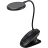 Светильник светодиодный ЭРА Б0057210 NLED-513-6W-BK настольный аккумуляторный на прищепке черный B0057210 Светильник светодиодный ЭРА Б0057210 NLED-513-6W-BK настольный аккумуляторный на прищепке черный B0057210