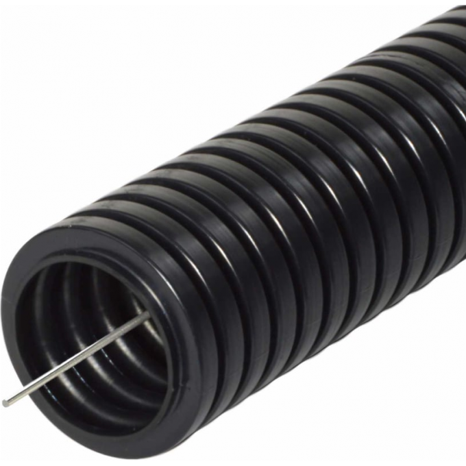 Труба гофрированная ЭРА ПНД черный d 32мм B0036827