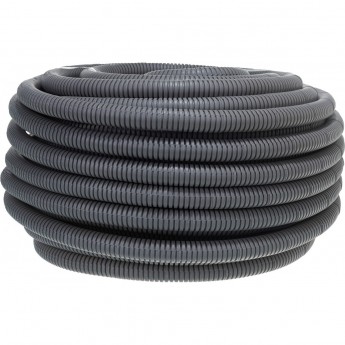 Труба гофрированная ПВХ ЭРА легкая d 25 мм с протяжкой серый (уп. 50 м) Труба гофрированная ПВХ ЭРА легкая d 25 мм с протяжкой серый (уп. 50 м)