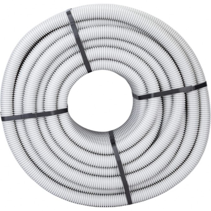 Труба гофрированная ПВХ ЭРА легкая d32 мм с протяжкой серый (уп.50м) B0020115 Труба гофрированная ПВХ ЭРА легкая d32 мм с протяжкой серый (уп.50м) B0020115