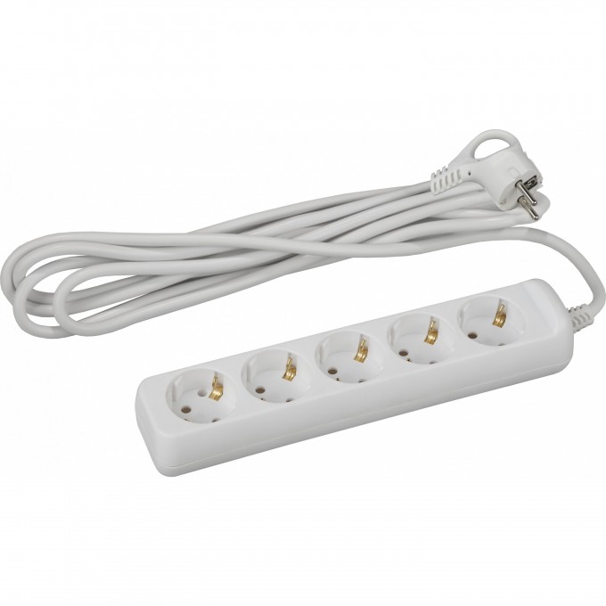 Удлинитель электрический ЭРА U-5e-3m-3x1 с заземлением 5 розеток 3м ПВС 3x1мм2 16А B0028376 Удлинитель электрический ЭРА U-5e-3m-3x1 с заземлением 5 розеток 3м ПВС 3x1мм2 16А B0028376