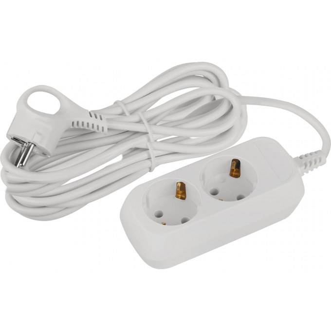 Удлинитель электрический ЭРА UDL-10-250-E Greenline 2 розетки с заземлением 5м ПВС 3х0.75кв.мм B0065074 Удлинитель электрический ЭРА UDL-10-250-E Greenline 2 розетки с заземлением 5м ПВС 3х0.75кв.мм B0065074