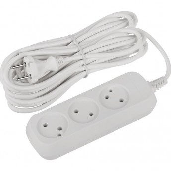 Удлинитель электрический ЭРА UDL-16-350-E Greenline 3 розетки с заземлением 5м ПВС 3х1кв.мм