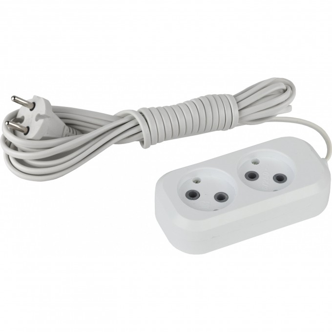 Удлинитель электрический ЭРА UX-2-3m без заземления 2 розетки 3м ШВВП 2x0,75мм2 6А B0038558 Удлинитель электрический ЭРА UX-2-3m без заземления 2 розетки 3м ШВВП 2x0,75мм2 6А B0038558