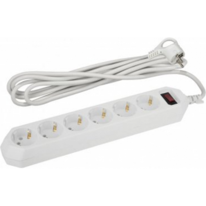 Удлинитель с сетевым фильтром ЭРА Б0037260 6х1.5м с заземлением 10А IP20 USF-6es-1.5m-W B0037260 Удлинитель с сетевым фильтром ЭРА Б0037260 6х1.5м с заземлением 10А IP20 USF-6es-1.5m-W B0037260