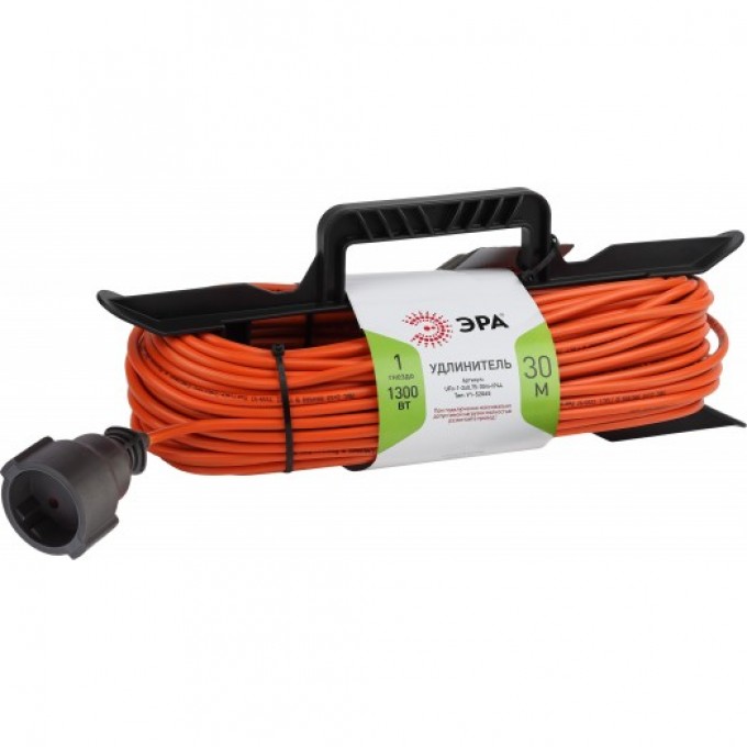 Удлинитель силовой ЭРА UFX-1-2x0.75-30M на рамке без 1 розетка 30м ПВС 2x0.75мм2 B0046822 Удлинитель силовой ЭРА UFX-1-2x0.75-30M на рамке без 1 розетка 30м ПВС 2x0.75мм2 B0046822