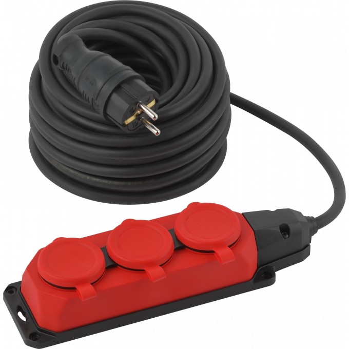 Удлинитель силовой ЭРА UK-3e-3x1.5-20m-IP44(KG) с заземлением, каучук 20м КГ 3х1.5кв.мм IP44 B0057581 Удлинитель силовой ЭРА UK-3e-3x1.5-20m-IP44(KG) с заземлением, каучук 20м КГ 3х1.5кв.мм IP44 B0057581