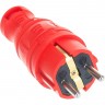 Вилка ЭРА V8-RED-IP44 каучуковая с заземлением прямая 16A IP44 красная B0044547 Вилка ЭРА V8-RED-IP44 каучуковая с заземлением прямая 16A IP44 красная B0044547