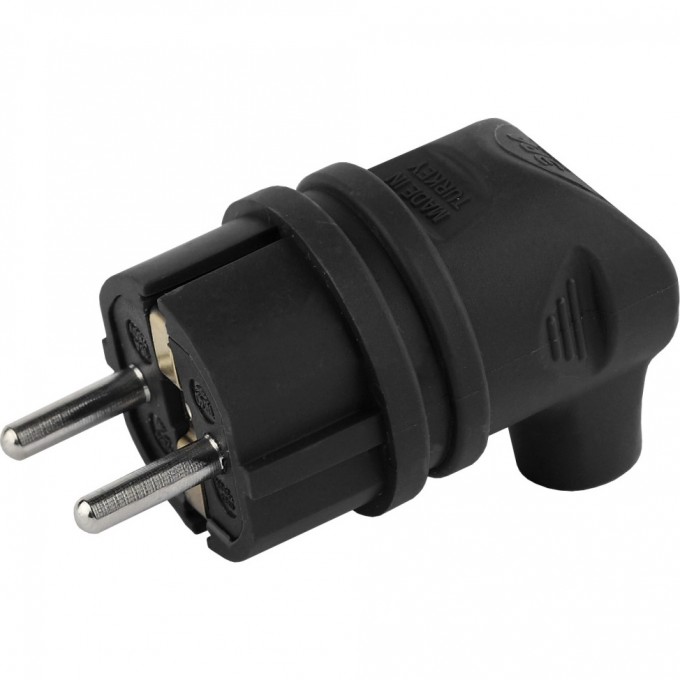 Вилка ЭРА V9-B-IP44 каучуковая с заземлением 90 градусов 16A IP44 черная B0044542 Вилка ЭРА V9-B-IP44 каучуковая с заземлением 90 градусов 16A IP44 черная B0044542