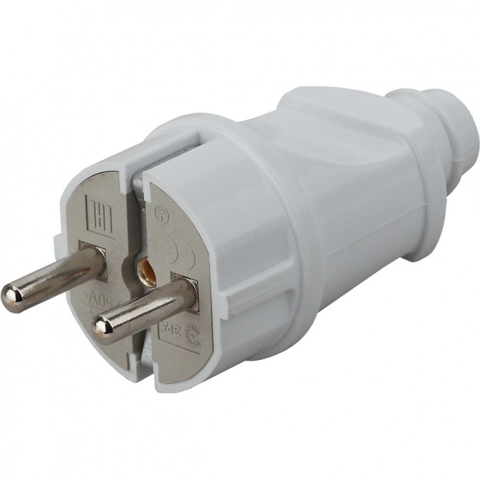 Вилка Vx2-W ЭРА с/з прямая 16A белая B0039673 Вилка Vx2-W ЭРА с/з прямая 16A белая B0039673