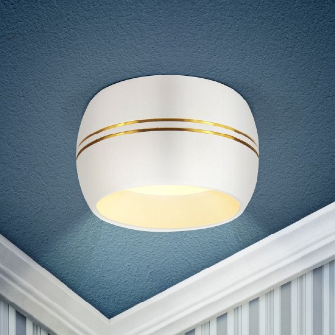 Встраиваемый светильник под лампу ЭРА GX53 KL81 WH/GD белый/золото B0049010 Встраиваемый светильник под лампу ЭРА GX53 KL81 WH/GD белый/золото B0049010