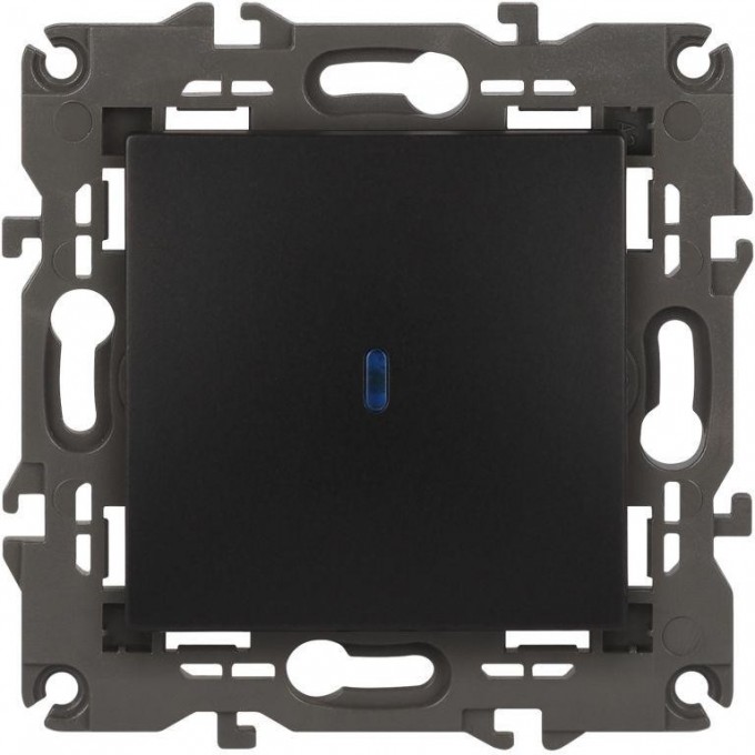 Выключатель ЭРА ELEGANCE 14-1102-05 10А IP20 250В 10AX с подсветкой антрацит B0034219 Выключатель ЭРА ELEGANCE 14-1102-05 10А IP20 250В 10AX с подсветкой антрацит B0034219