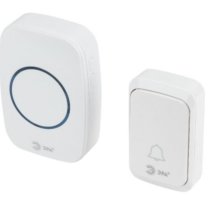 Звонок дверной ЭРА C89 беспроводной белый 38 мелодий B0054090 Звонок дверной ЭРА C89 беспроводной белый 38 мелодий B0054090