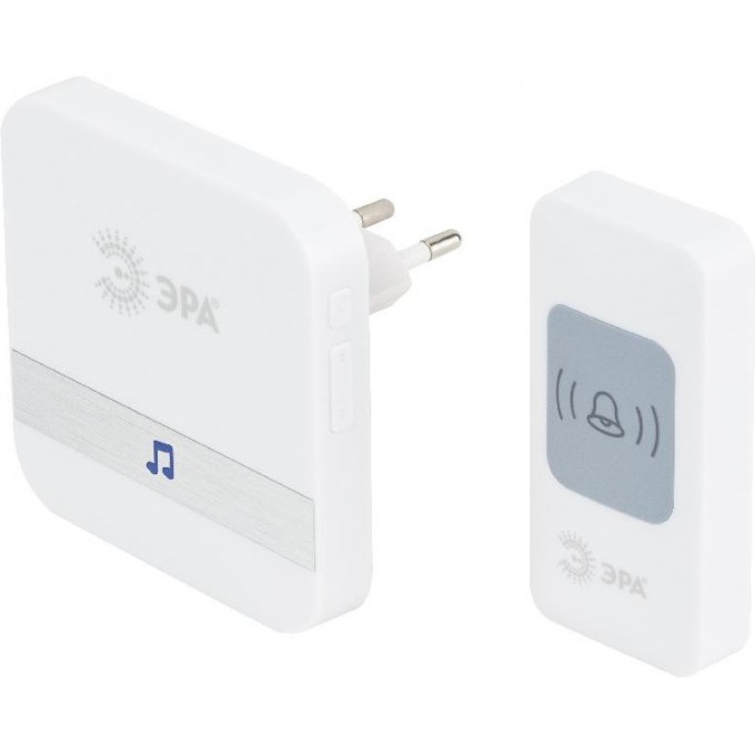 Звонок дверной ЭРА C95 беспроводной, от сети, белый, 52 мелодии B0054088 Звонок дверной ЭРА C95 беспроводной, от сети, белый, 52 мелодии B0054088